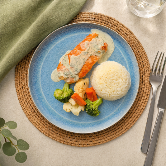 PAN-SEARED CREAMY SALMON