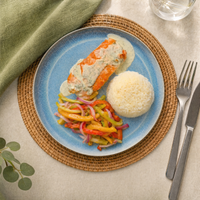 PAN-SEARED CREAMY SALMON